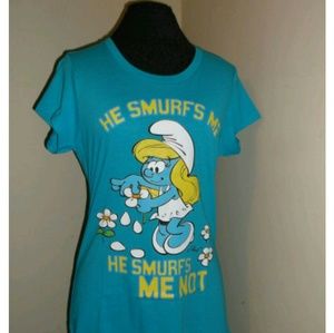 Smurf Shirt/ Must bundle with $3 $4 $4 item
